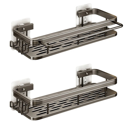 Bathroom Storage Rack Stainless Steel anti Rust Storage Shower Rack Suction Cup Storage Rack Household Storage Appliances